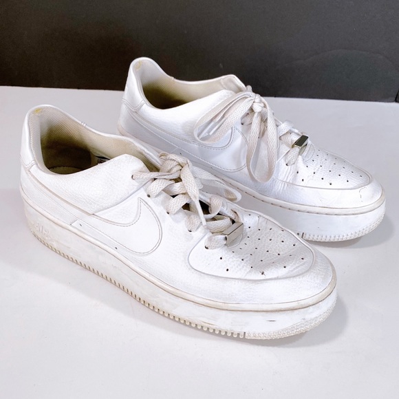 white platform sneakers nike